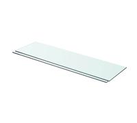 vidaXL Shelf Panel Glass Clear 70x20cm Storage Plate Sheet Shelving Display