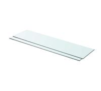 Vidaxl Shelf Panel Glass Clear 80X20 Cm