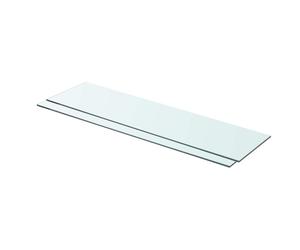 1/2x Shelves Panel Glass Clear Sheet Shelf Panel Ledge Multi Sizes vidaXL