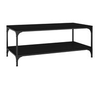 vidaXL Coffee Table Black 100x50x40 cm Engineered Wood UK NEW