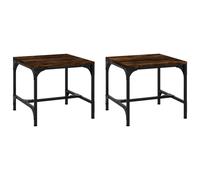 vidaXL Coffee Table Black Oak 100 x 50 x 35 cm Engineered Wood