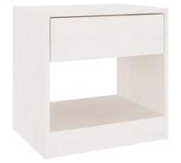 Vidaxl Bedside Cabinet White 40X31X40 Cm Solid Pinewood