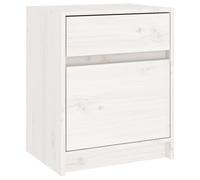 1/2x Solid Pinewood Bedside Cabinet Wooden Bedside Table Multi Colours vidaXL