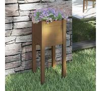 1/2x Solid Pinewood Garden Planter Patio Flower Box Pot Multi Colours vidaXL