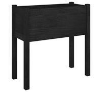 1/2x Solid Pinewood Garden Planter Patio Flower Box Pot Multi Colours vidaXL