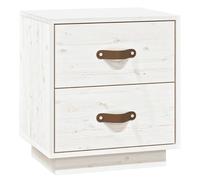 1/2x Solid Wood Pine Bedside Cabinet Nightstand End Table Multi Colours vidaXL