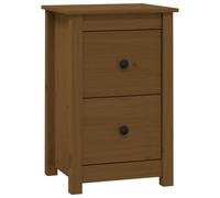 1/2x Solid Wood Pine Bedside Cabinet Nightstand End Table Multi Colours vidaXL