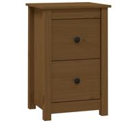 vidaXL Bedside Cabinet Honey Brown 40x35x61.5 cm Solid Wood Pine