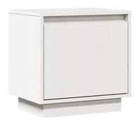vidaXL Bedside Cabinet White 40x30x40 cm Solid Wood Pine