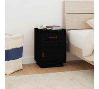 1/2x Solid Wood Pine Bedside Cabinet Wooden End Table Multi Colours vidaXL