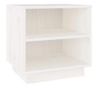 vidaXL Solid Wood Pine Bedside Cabinet White Wooden Nightstand End Side Table