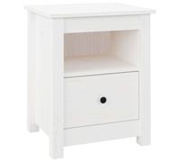 1/2x Solid Wood Pine Bedside Cabinet Wooden Side Table Multi Colours vidaXL