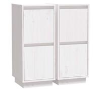 1/2x Solid Wood Pine Sideboard Side Storage Door Cabinet Multi Colours vidaXL