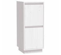 Vidaxl Sideboard White 31.5X34X75 Cm Solid Wood Pine