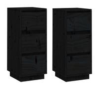 1/2x Solid Wood Pine Sideboard Storage Side Door Cabinet Multi Colours vidaXL