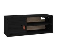 vidaXL Wall Cabinet Honey Brown 80x30x30 cm Solid Wood Pine, Brown