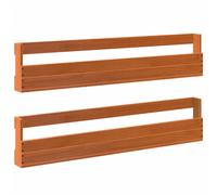 1/2x Solid Wood Pine Wall-mounted Shoe Rack Multi Colours 110/59x9x23cm vidaXL