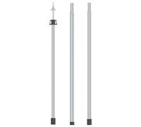 1/2x Telescopic Tarp Pole Aluminum Adjustable Poles Tent Stick Patio vidaXL