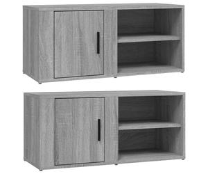 1/2x TV Cabinet Engineered Wood TV Console HiFi Cabinet Multi Colours vidaXL