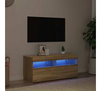 1/2x TV Cabinet with LED Lights TV Stand Unit Multi Colours Multi Sizes vidaXL