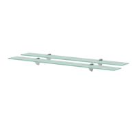 1/2x Wall Floating Shelf Panel Glass Sheet Multi Colours Multi Sizes vidaXL