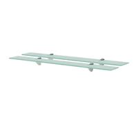 1/2x Wall Floating Shelf Panel Glass Sheet Multi Colours Multi Sizes vidaXL