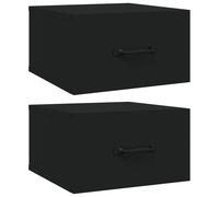 1/2x Wall-mounted Bedside Cabinet Floating Bedside Unit Multi Colours vidaXL