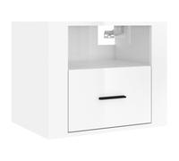 1/2x Wall-mounted Bedside Cabinet Floating Bedside Unit Multi Colours vidaXL