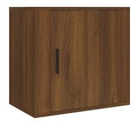 Wall-mounted bedside cabinet White 50x30x47cm Engineered Wood Floating SlimShelf