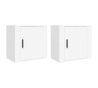 1/2x Wall-mounted Bedside Cabinet Floating Nightstand Multi Colours vidaXL