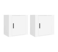 1/2x Wall-mounted Bedside Cabinet Floating Nightstand Multi Colours vidaXL