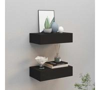 1/2x Wall-mounted Drawer Shelf MDF Wall Cabinet 40cm/60cm Multi Colours