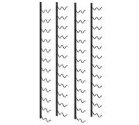 1/2x Wall-mounted Wine Rack for 24/36/48/72 Bottles Iron Multi Colours vidaXL