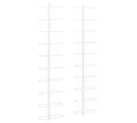 1/2x Wall-mounted Wine Rack Wine Holder Iron Multi Colours Multi Sizes vidaXL