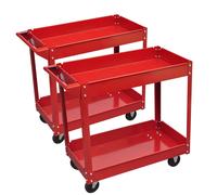 1/2x Workshop Tool Trolley Garage Cart Hand Truck 2 Layers/3 Layers vidaXL