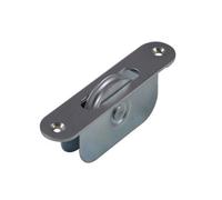 1 3/4 Inch Radius End Sash Pulley - Satin Chrome