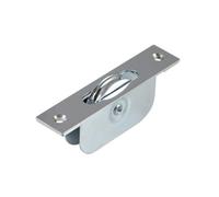 1 3/4 Inch Square End Sash Pulley - Polished Chrome