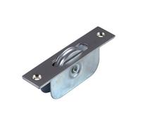 1 3/4 Inch Square End Sash Pulley - Satin Chrome