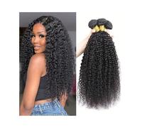 1/3/4 Pcs Curl Remy Hair Extensions Mongolian Kinky Curly Human Hairs Bundles(10 10 10)