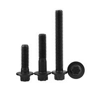 1/3/5/10PCS M5 M6 Grade 12.9 Carbon Steel Hexagon External Torx Head Flange Torx-Head Bolt Profile Plum Outer Screws(1PCS,M6 x 20)