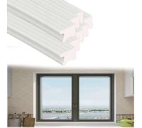 1 3 5 7 10 Pieces Window Seam Rain Shield Gray White, Sliding Window Weather Stripping Interior Water Barrier Seal Strip, Window Rain Drip Guard(White,8 PCS)