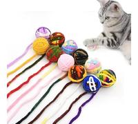 1/3/5/7pc Pet Cat Toys Self Entertaining Chew And Teaser Cats Toy Balls Cat Supplies Fidget Toy For Cats Accessories(7pc(Random color))
