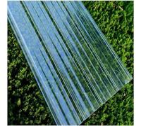 1/3/5/8/10/12/15 Pcs Clear Roof Sheet,Dustproof Roofing Tiles,1.2mm Corrugated Roofing Sheets,Fiberglass Daylighting Panels,Heat-Insulating FRP Daylighting Plate,Easy to Cut (0.9x0.9m/35x35in,1 Pcs)
