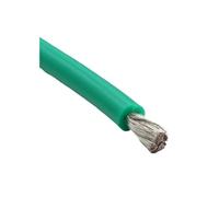 1/3/5/8/10/20/50M Green Red Soft Silicone Rubber Copper Cable 30 28 26 24 22 20AWG Flexible Lighting Wires Electrical Power Cord Car(Green 10m,20AWG)