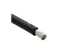 1/3/5/8/10/50M WHITE Black Soft Silicone Rubber Copper Cable 30 28 26 24 22 20AWG Flexible Lighting Wires Electrical Power Cord Car(Black 3m,26AWG)