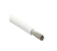 1/3/5/8/10/50M WHITE Black Soft Silicone Rubber Copper Cable 30 28 26 24 22 20AWG Flexible Lighting Wires Electrical Power Cord Car(WHITE 20m,22AWG)