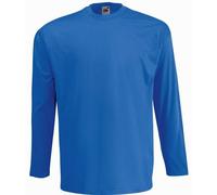 1 3 5 Pack Fruit of the Loom Long Sleeve T Shirt Plain Tee Shirt Top Sale Lot