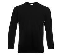 1 3 5 Pack Fruit of the Loom Long Sleeve T Shirt Plain Tee Shirt Top Sale Lot