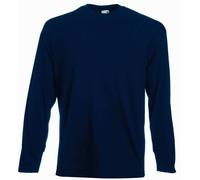 1 3 5 Pack Fruit of the Loom Long Sleeve T Shirt Plain Tee Shirt Top Sale Lot