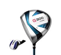 #1/3/5 Wood Club G300 Left/Right Handed Titanium Head High Bounce Golf Driver Fairway Wood Utility Hybrid Stiff Flex with Headcover (Left,#3 with S Graphite)